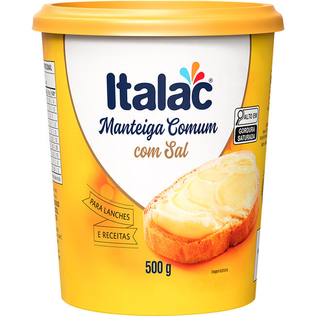 Manteiga Italac Com Sal 500g