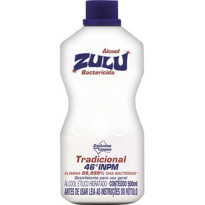 Álcool Zulu 46° INPM 500ml