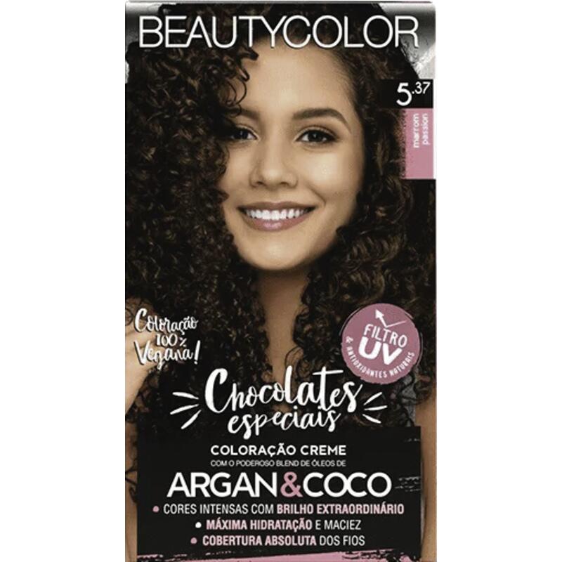 Tintura para Cabelo Beauty Color 5.37 1 Kit