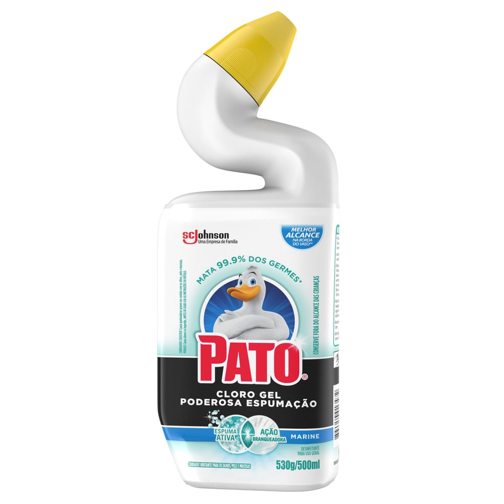 Limpador Sanitário PATO Cloro Gel Ativo Marine 500ml