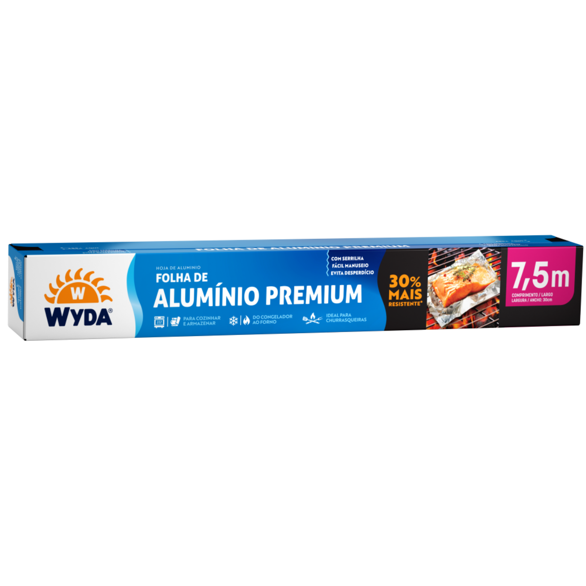 Papel Alumínio Wyda Cook 30x7,5m Un