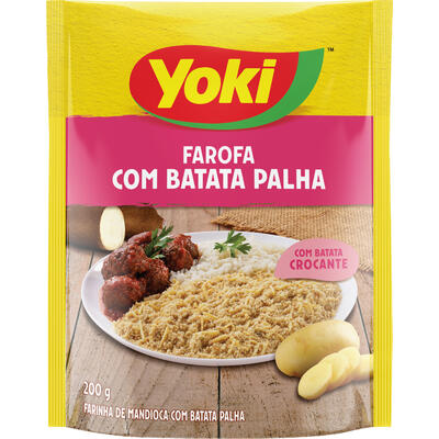 Farinha de Mandioca Temperada Yoki Com Batata Palha 200g