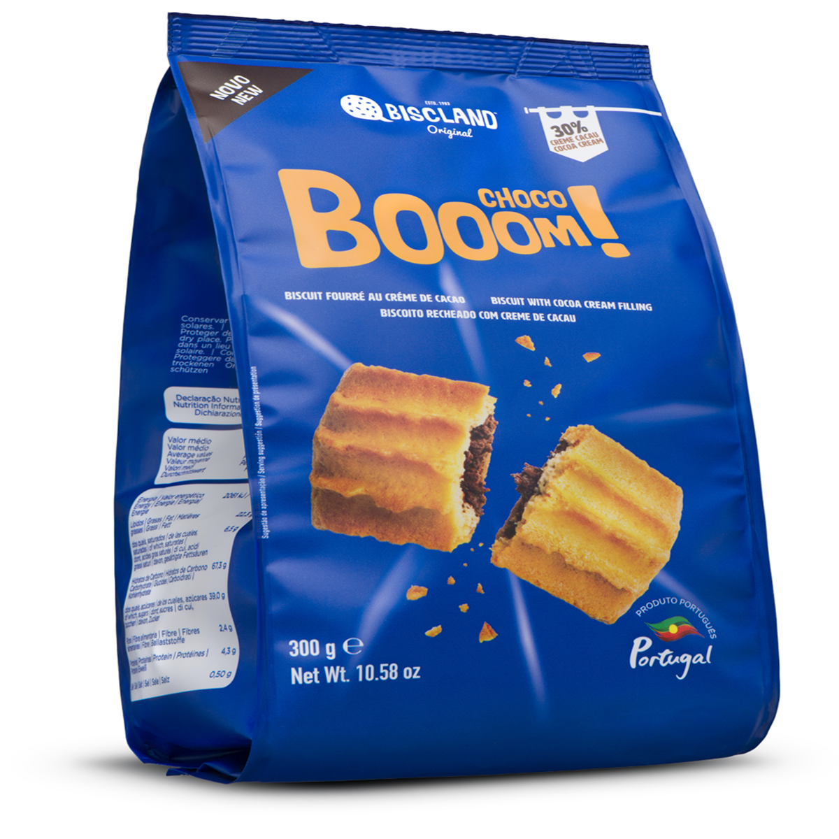 Biscoito Choco Boom Creme Cacau 300G
