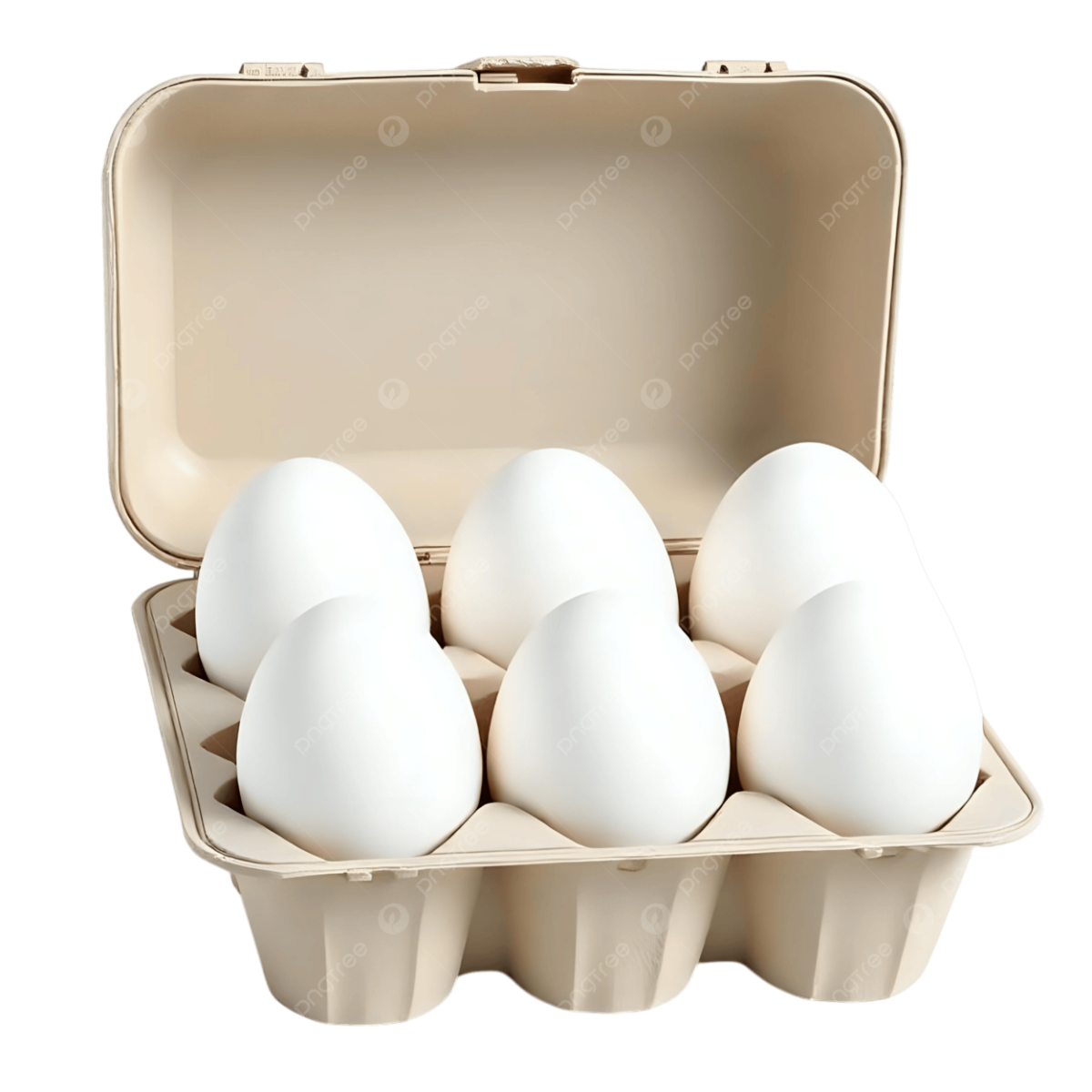 Ovo Branco Grande Com 6 Unidade