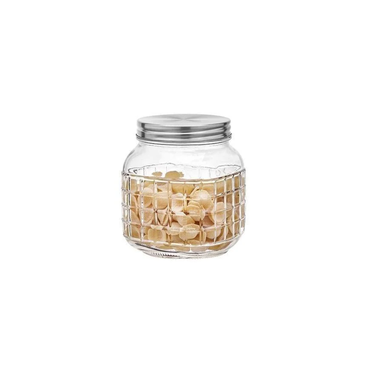 Pote Vidro Quadriculado 1L Hauskraft
