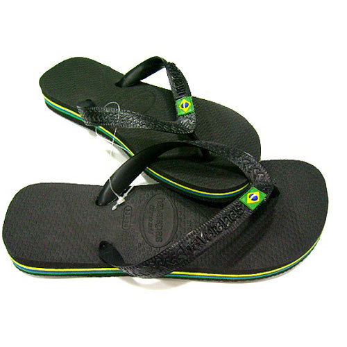 Sandália Brasil Havaianas 43/44 - Preta Par
