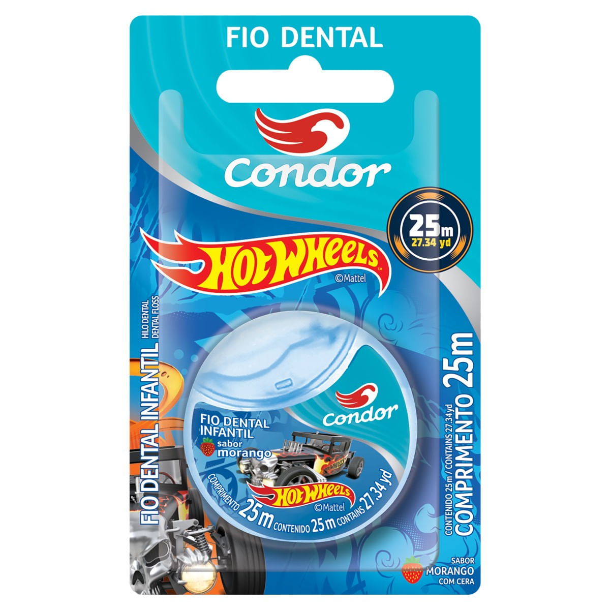 Fio Dental Infantil CONDOR Hot Wheels 25 Metros