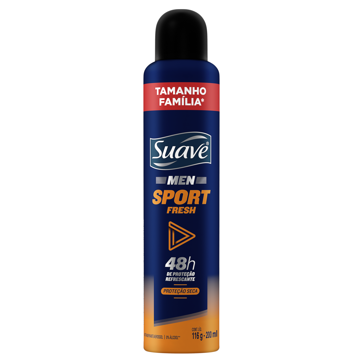 Antitranspirante Aerossol Sport Fresh Suave Men 200ml Spray Leve Mais Pague Menos