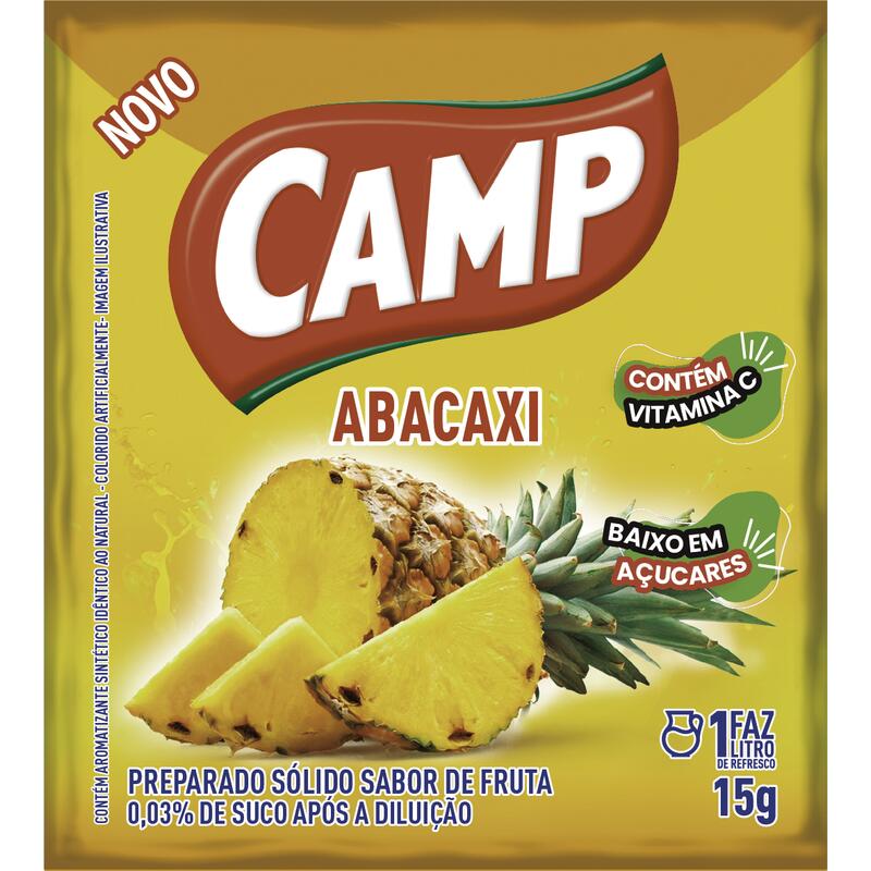 Refresco em Pó Camp Abacaxi 15g