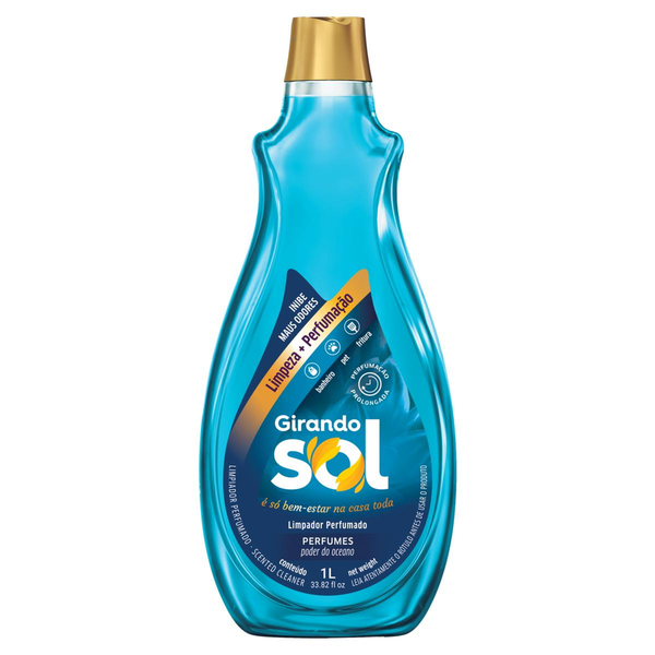 Limpador Perfumado Girando Sol 1 Litro -  Poder do Oceano