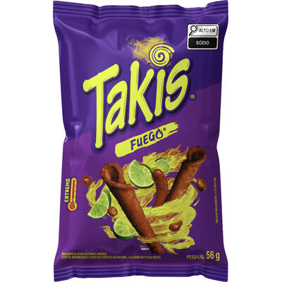 Salgadinho de Milho Fuego Takis Pacote 56g