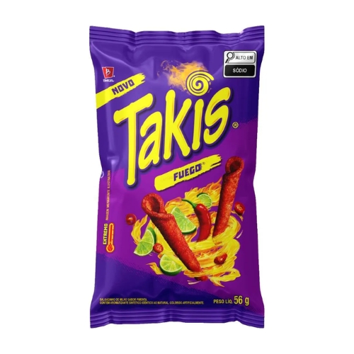 Salgadinho de Milho Fuego Takis Pacote 56g