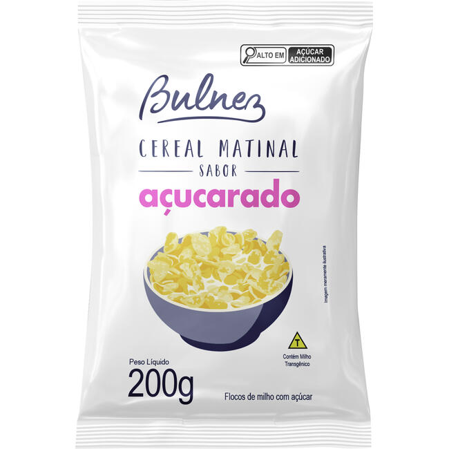Cereal Matinal Bulnez Corn Flakes Açucarado 200g