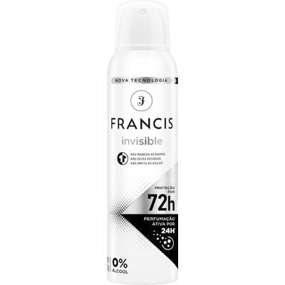 Desodorante Aerossol Francis Invisible 150ml