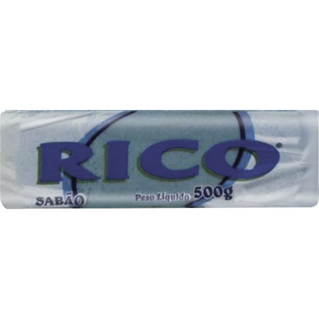 Sabão Marmorizado em Barra Rico Azul 500g
