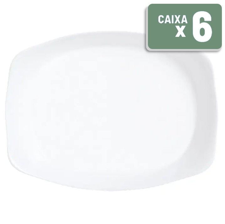 Assadeira de Vidro Temperado Smart Cuisine Wavy Retangular Caixa c/ 6 Un