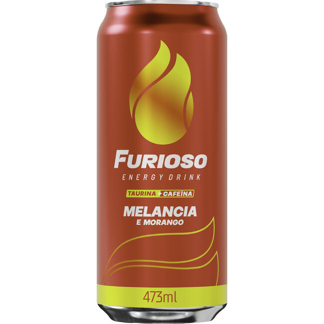 Energético Furioso Melancia e Morango 473ml