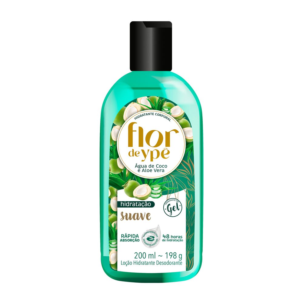 Hidratante Corporal Flor De Ypê Água De Coco E Aloe Vera 200ml
