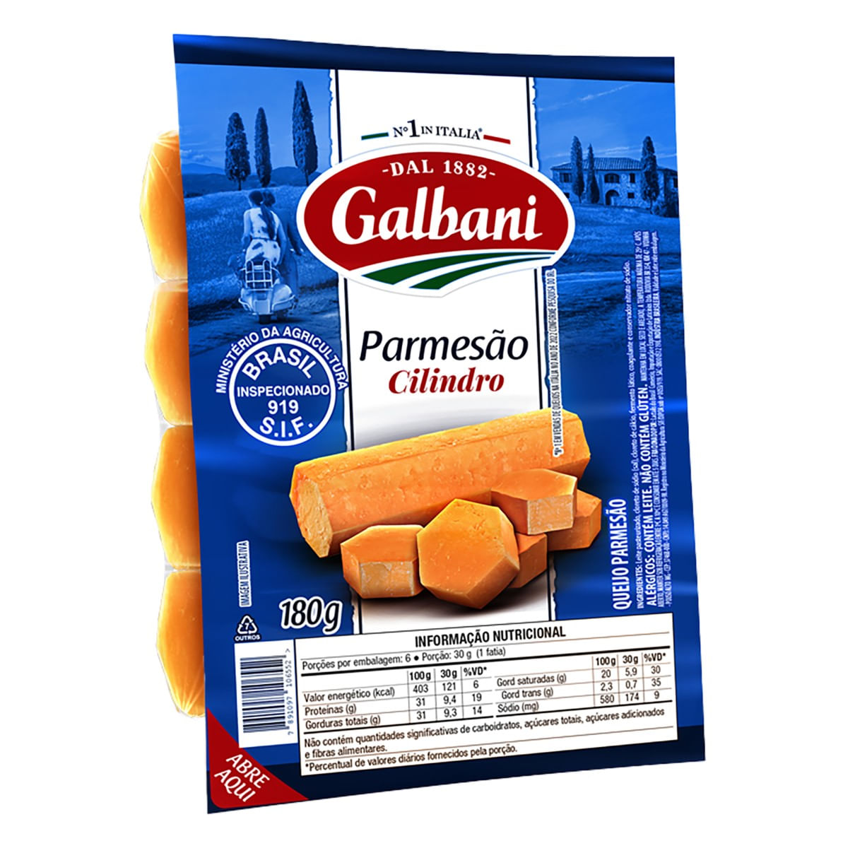 Queijo Parmesão Cilindro Galbani 180g