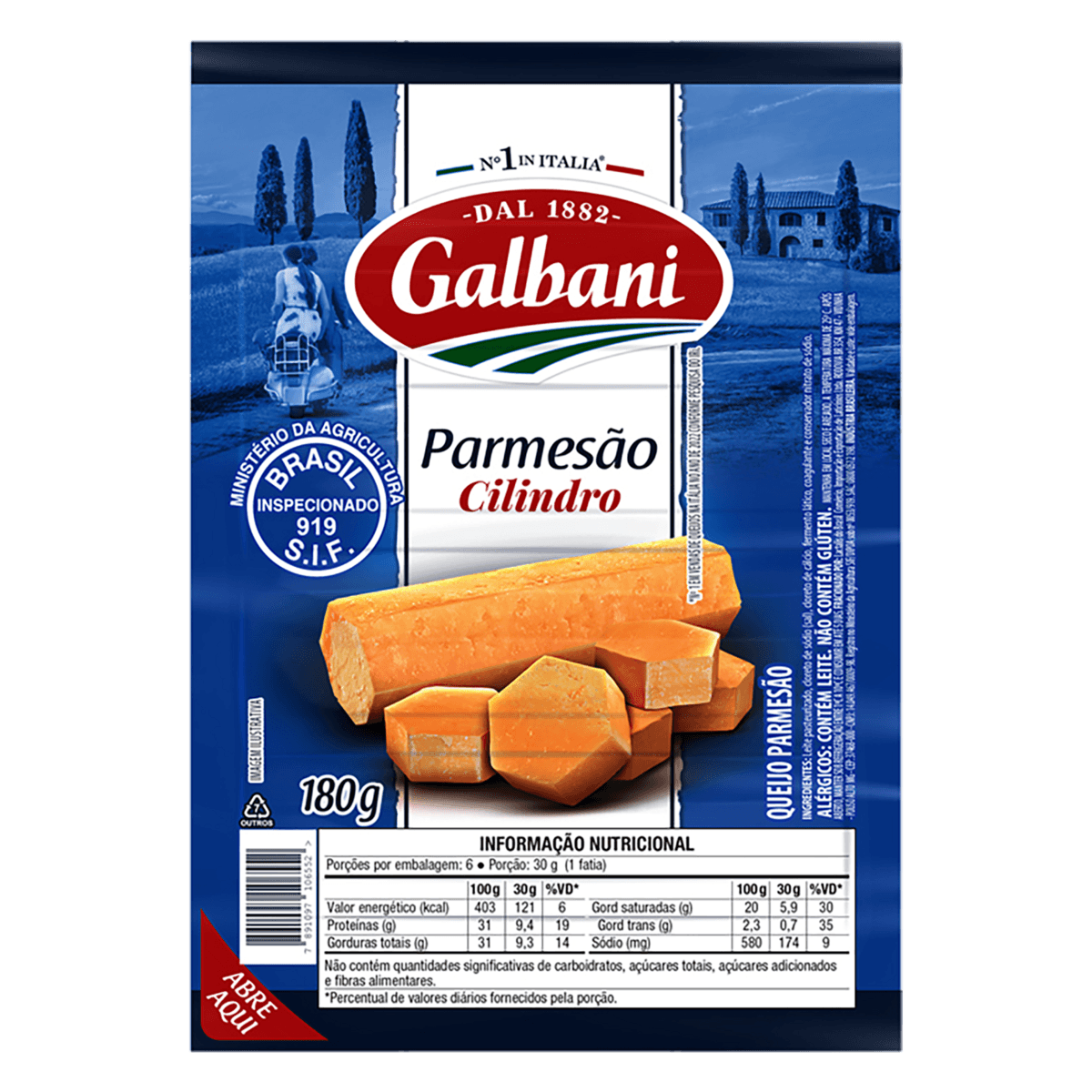 Queijo Parmesão Cilindro Galbani 180g