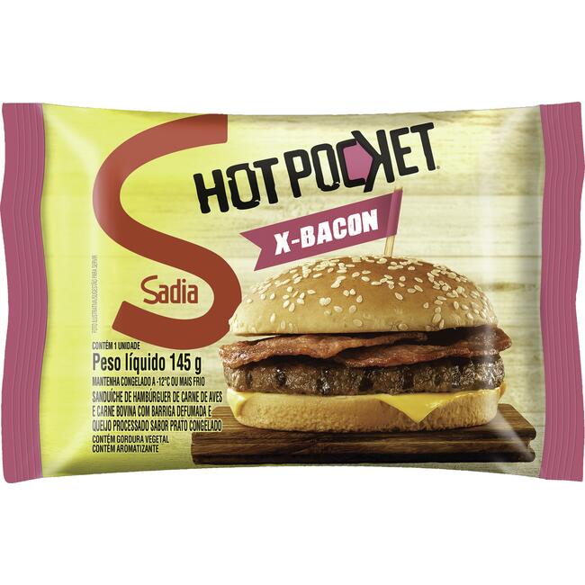 Lanche Hot Pocket Sadia Bacon 145g