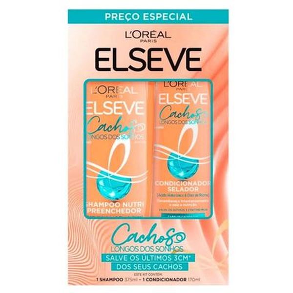 Kit Shampoo 375ml + Condicionador 170ml LOréal Paris Elseve Cachos Longos dos Sonhos