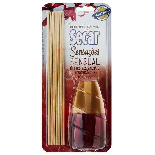Difusor de Aromas SECAR Sensações Sensual Óleos Essenciais Afrodisíacos 100ml