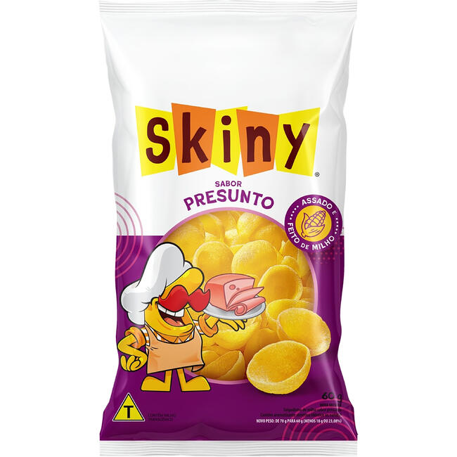Salgadinho Assado Skiny Clássico Presunto 60g
