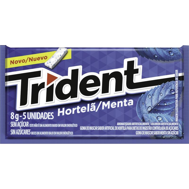 Chiclete Adams Trident Hortelã 8g