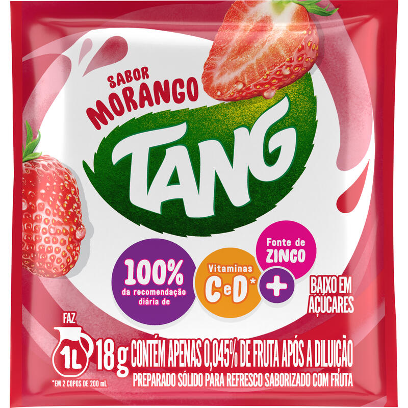 Refresco em Pó Tang Morango 25g