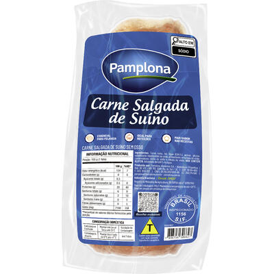 Carne Suína Pamplona Salgada Preço por quilo na peça