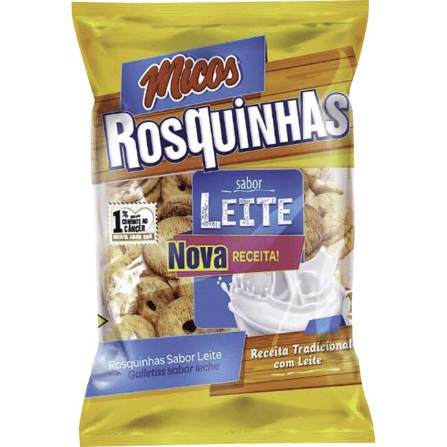 Biscoito Rosquinha Micos Leite 800g