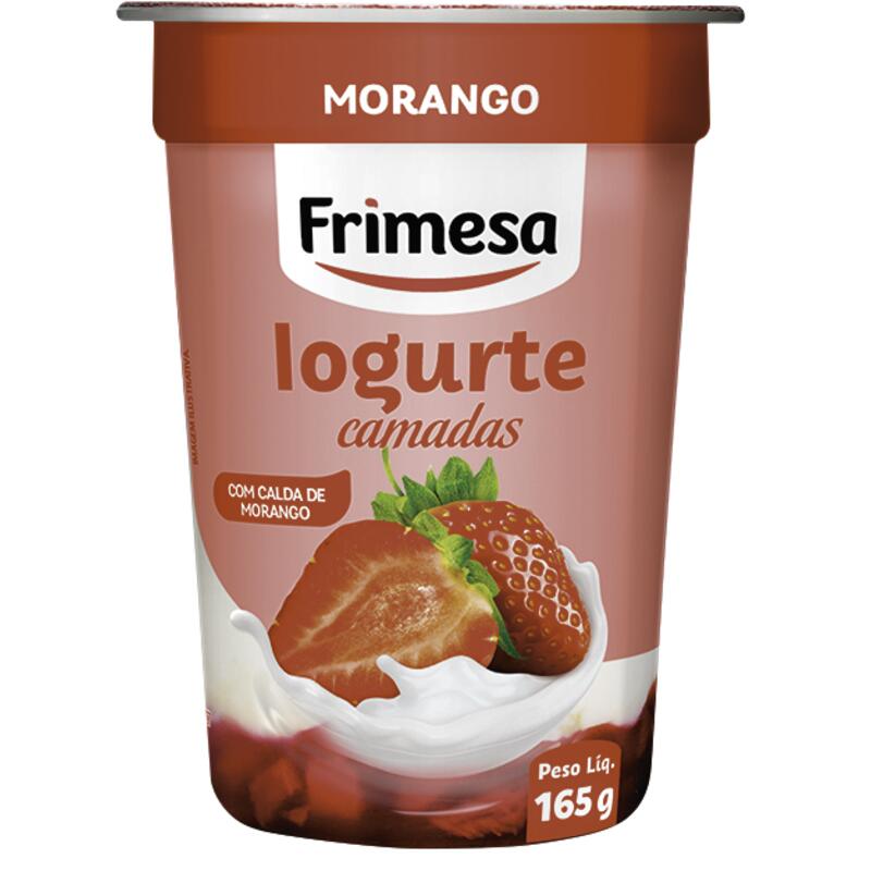 Iogurte Bicamada Frimesa Morango 165g