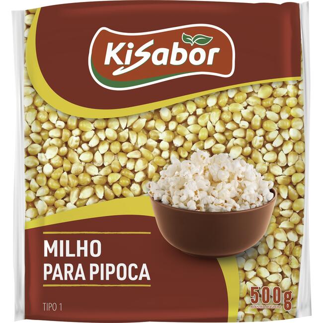 Milho de Pipoca Kisabor 500g