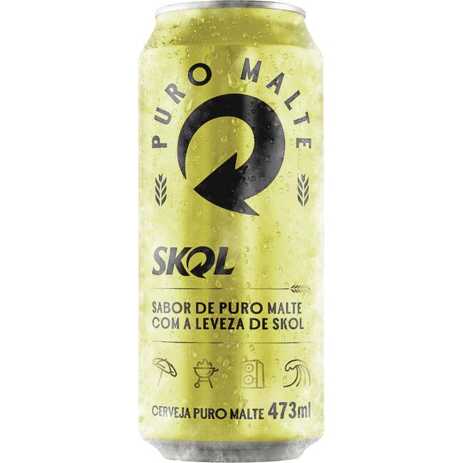 Cerveja Skol Puro Malte 473ml