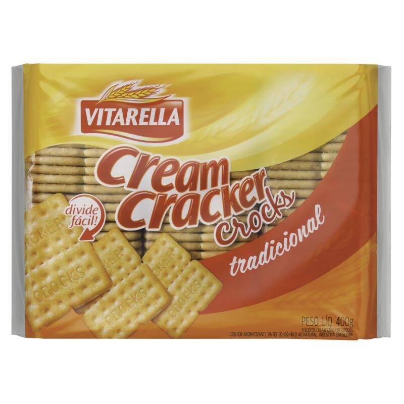 Biscoito Vitarella Crocks Cream Cracker 400g