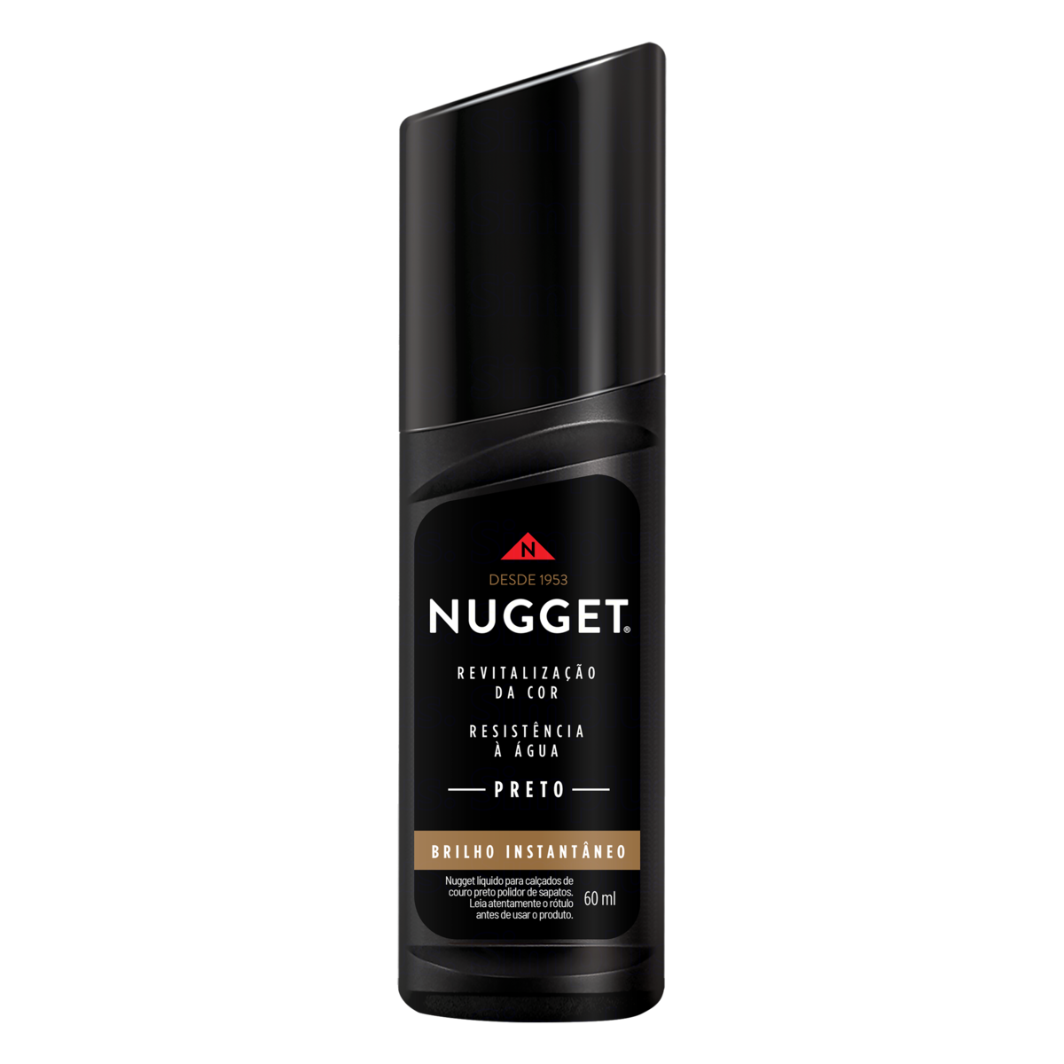 Graxa para Sapato Líquida Preta NUGGET 60ml