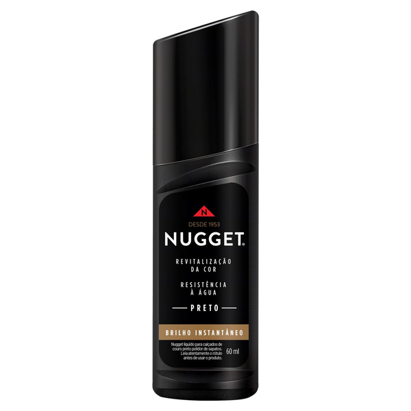 Graxa para Sapato Líquida Preta NUGGET 60ml