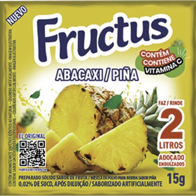 Refresco em Pó Fructus Abacaxi 15g