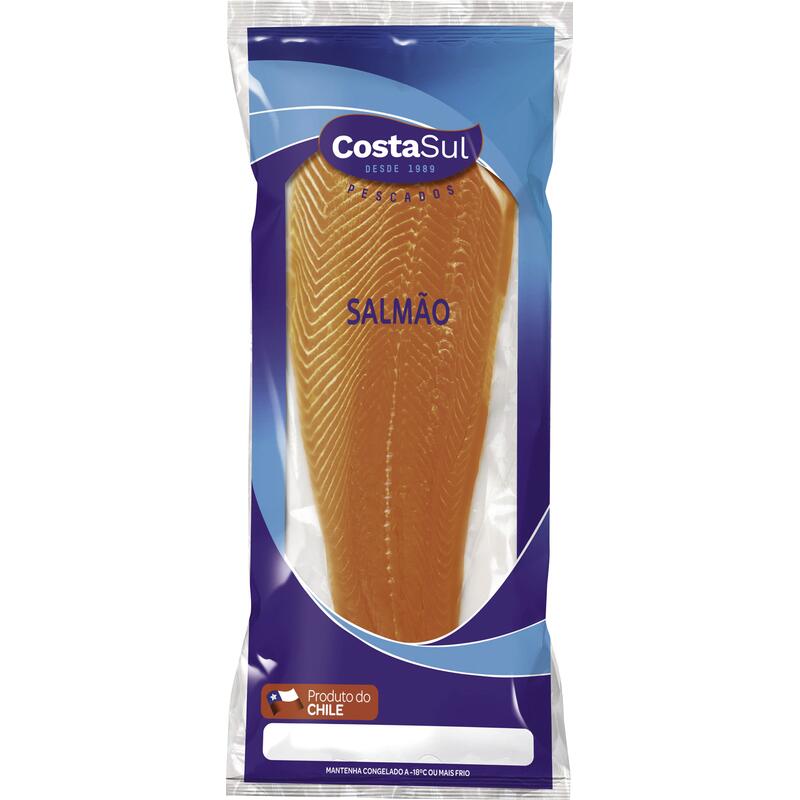 Filé de Peixe Salmão Costa Sul Cong Preço por quilo na peça