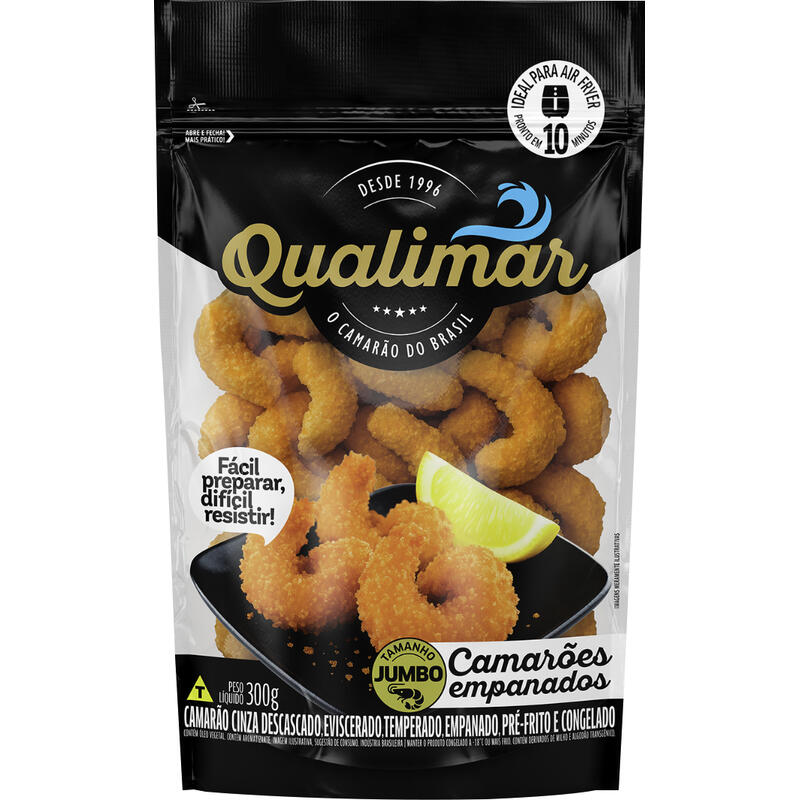 Camarão Empanado Qualimar Congelado 300g