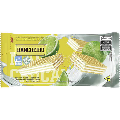 Biscoito Wafer Rancheiro Limão 78g