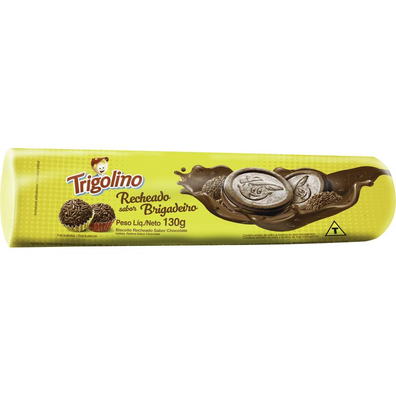 Biscoito Recheado Trigolino Brigadeiro 130g