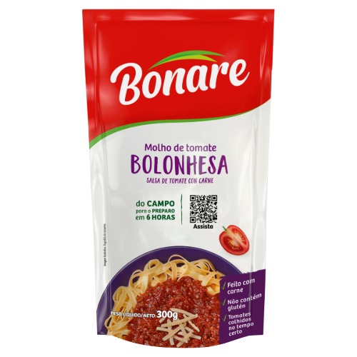 Molho de Tomate Bonare Bolonhesa 300g