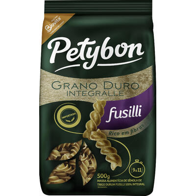 Macarrão Integral Grano Duro Petybon Fusilli 500g