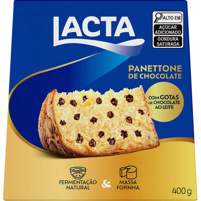Panettone Lacta Gotas de Chocolate 400g