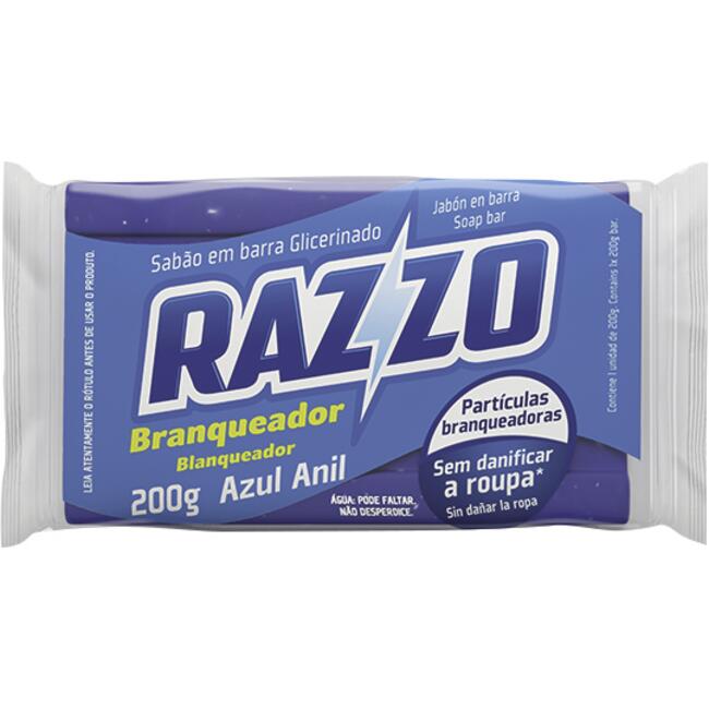 Sabão em Pedaço Razzo Azul 200g