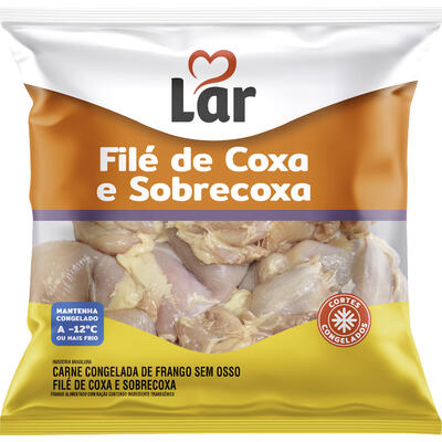 Filé Coxa e Sobrecoxa de Frango Lar Cong Preço por quilo no pacote