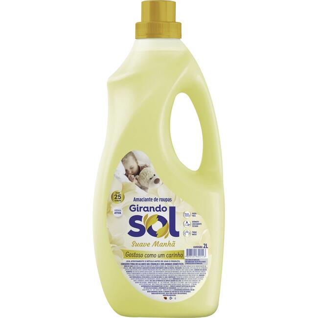 Amaciante para Roupas Girando Sol Amarelo 2L