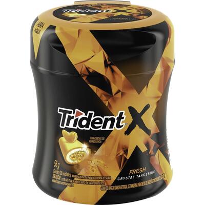 Chiclete Adams Trident Tangerina 56g